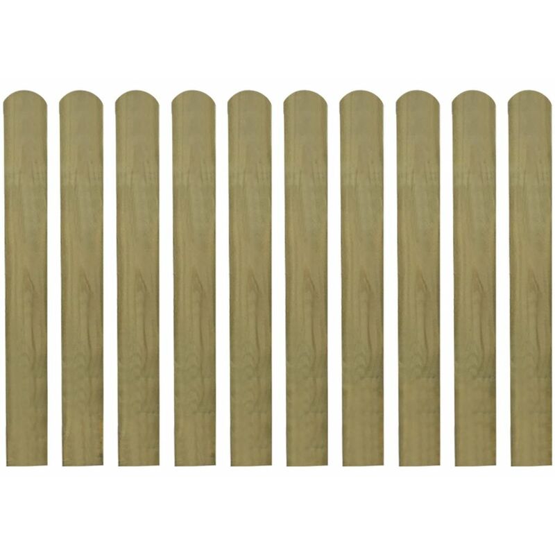 

Valla de jardin de listones 10 piezas madera 80 cm