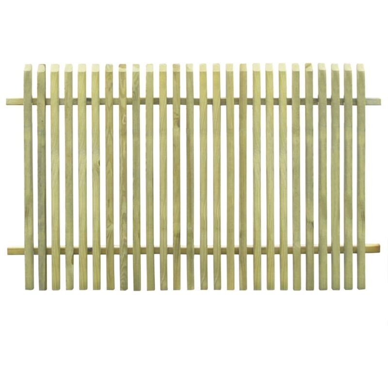 

Valla de jardín de madera de pino impregnada 170x100 cm - Verde - Vidaxl