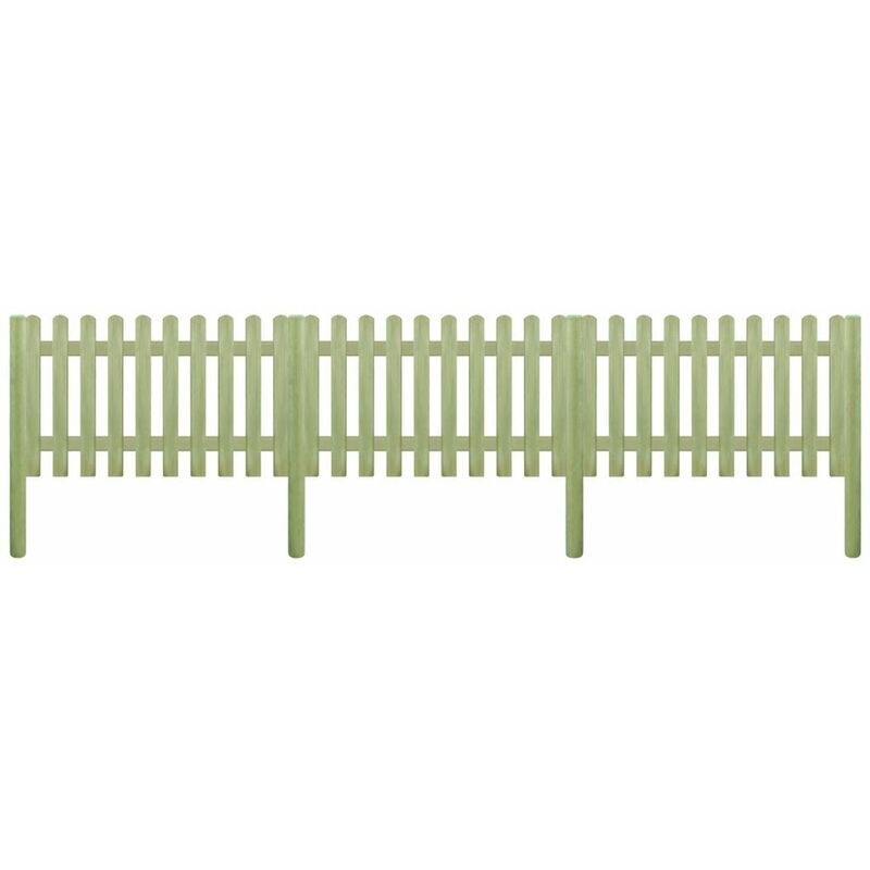 

Valla de jardin de madera de pino impregnada 5,1m 150cm 6/9cm