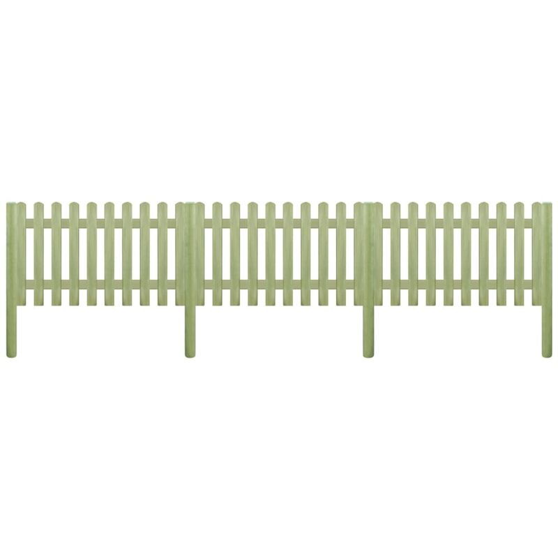 

Valla de jardín de madera de pino impregnada 5,1m 150cm 6/9cm