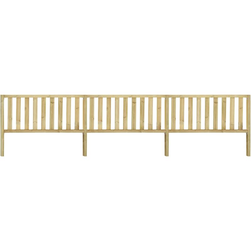 

Valla de jardín de madera de pino impregnada 5,34x1,3 m - Marrón - Vidaxl