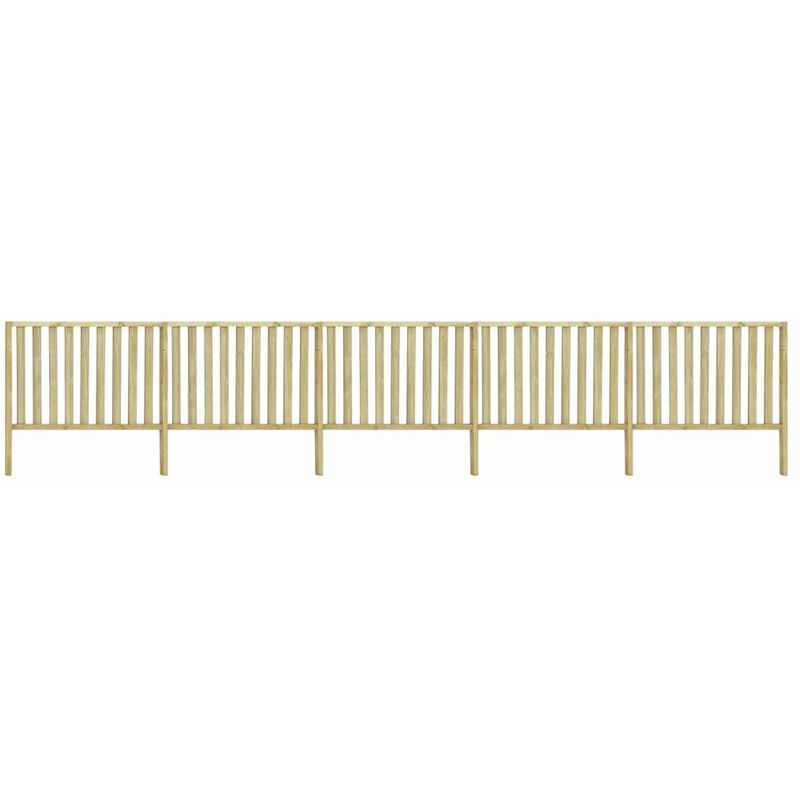 

Valla de jardin de madera de pino impregnada 8,86x1,7 m