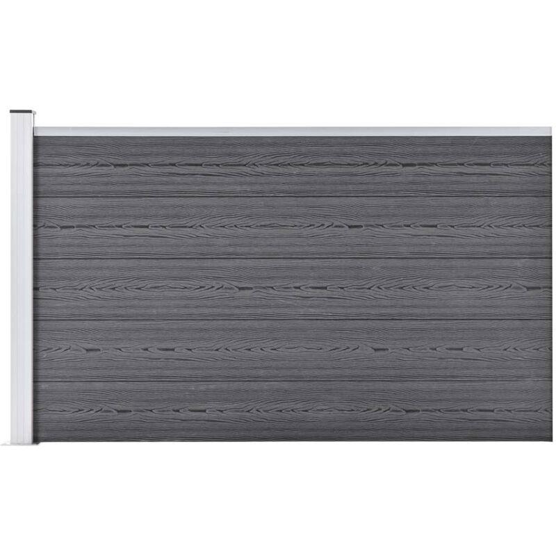 

Valla de jardin de WPC gris 175x105 cm