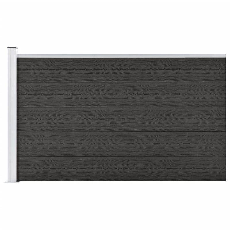 

vidaXL Valla de jardín de WPC gris 175x105 cm - Gris