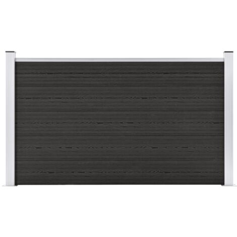 Valla de jardín de WPC gris 180x105 cm vidaXL