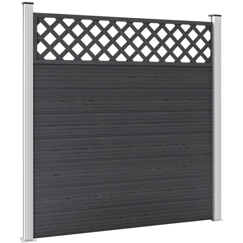 

vidaXL Valla de jardín de WPC gris 180x185 cm - Gris
