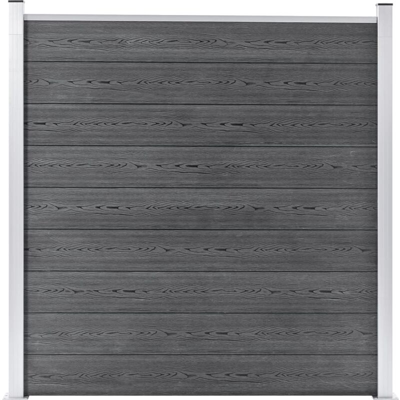 

Valla de jardín de WPC gris 180x186 cm