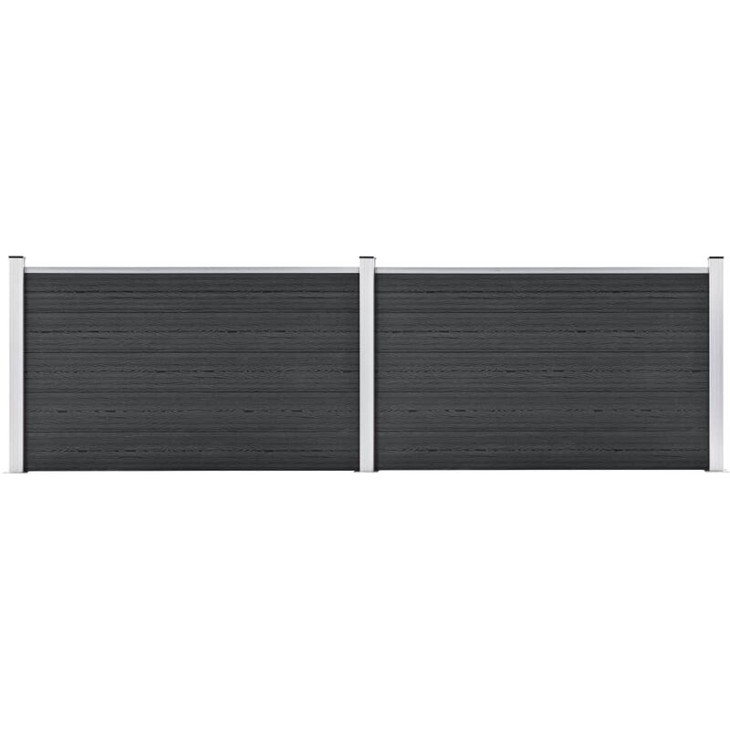 

Happyshopping - Valla de jardin de WPC gris 353x106 cm