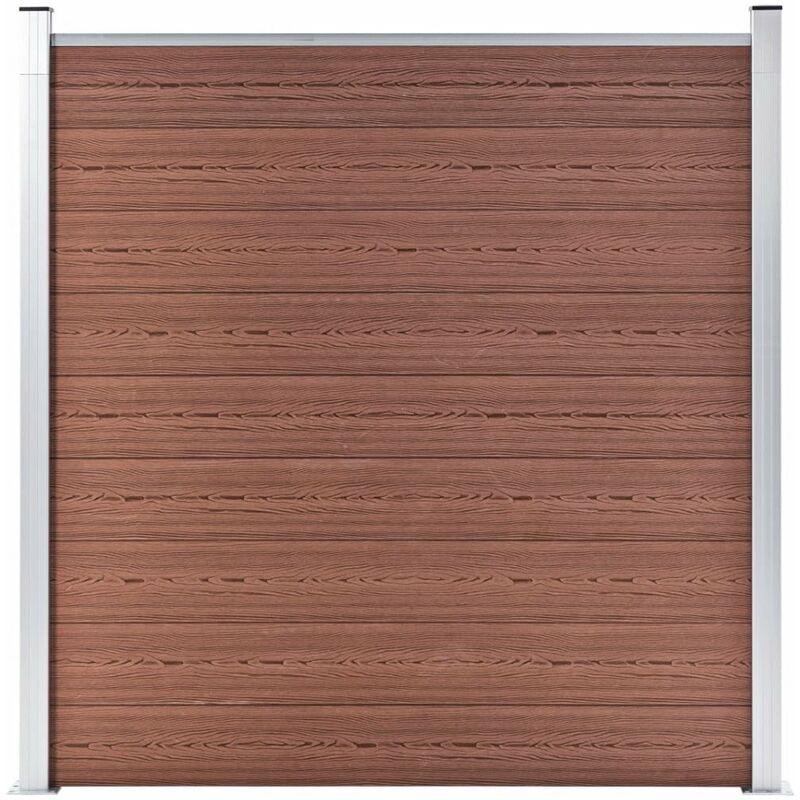 

Valla de jardin de WPC marron 180x186 cm