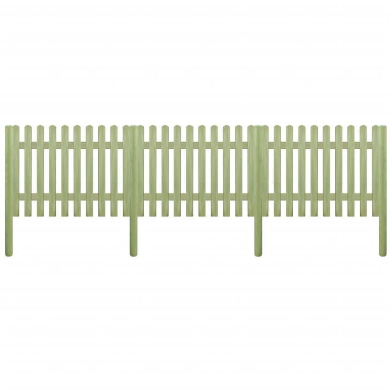 

Valla de jardín madera de pino impregnada 5,1 m 170 cm 6/9 cm