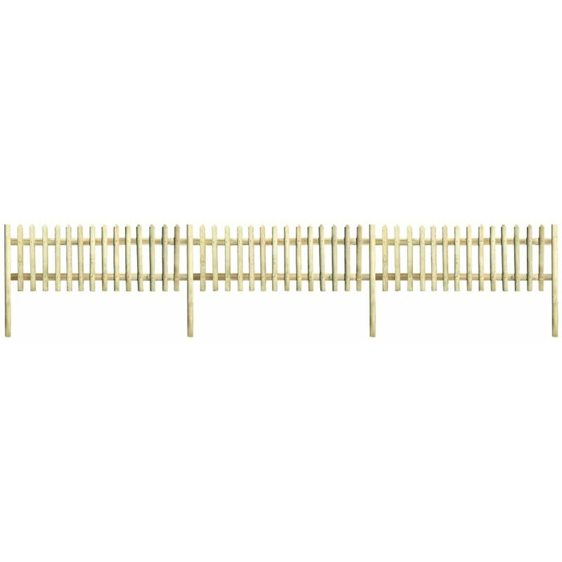 

Valla de jardin madera de pino impregnado 5,1 m 130 cm 5/7 cm