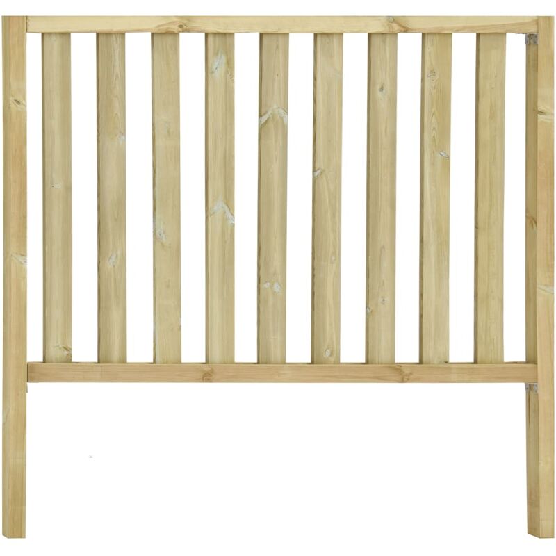 

Valla de jardín con 2 postes madera pino impregnada 182x170 cm - Marrón