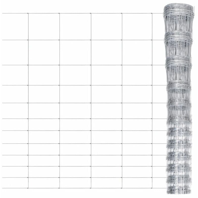 

Valla de jardin de acero galvanizado 50 m 150 cm