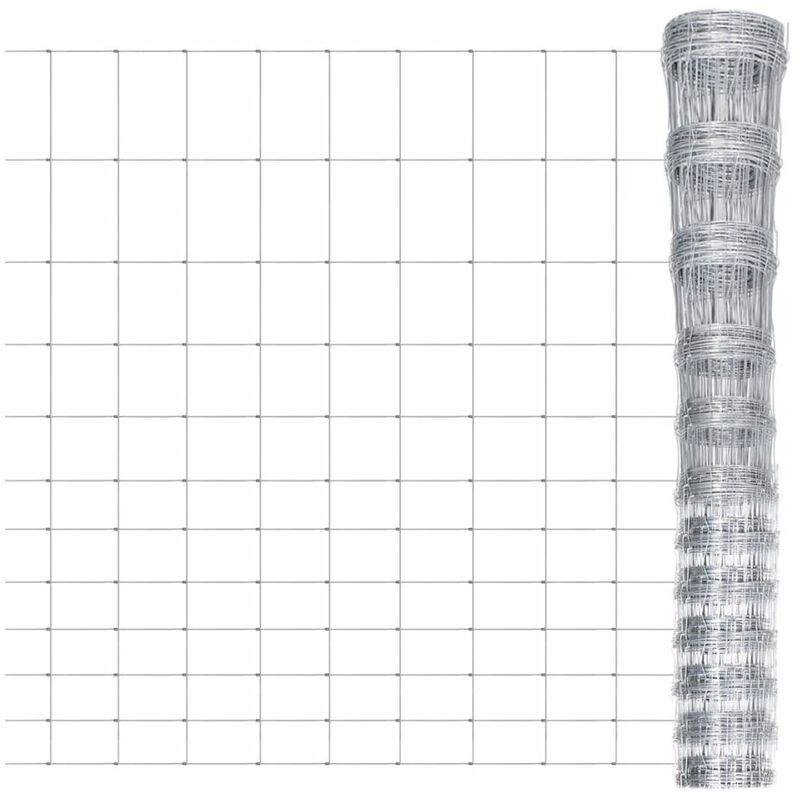 

Valla de jardin de acero galvanizado 50 m 150 cm