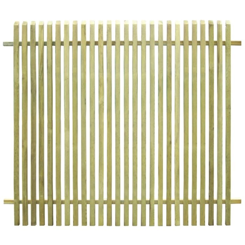 

Valla de jardín de madera de pino impregnada 170x150 cm - Verde