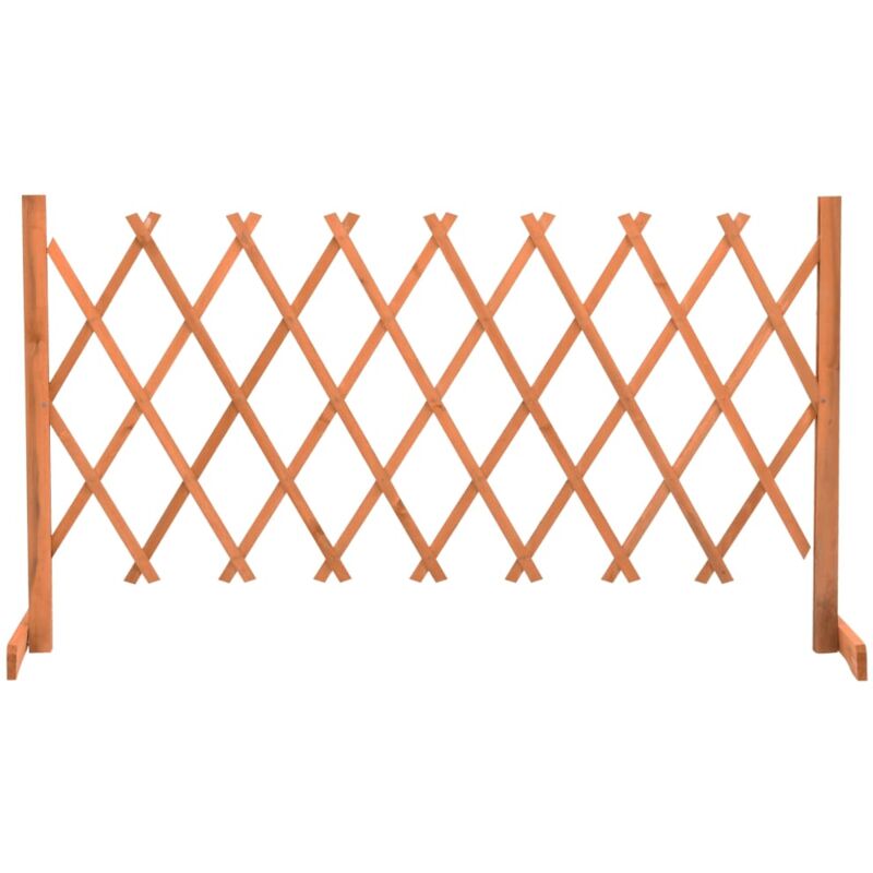 

Valla de jardín enrejada madera maciza abeto naranja 150x80 cm - Naranja - Vidaxl