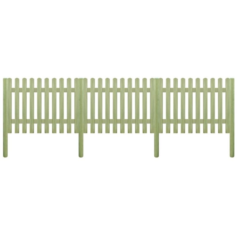 

Valla de jardín madera de pino impregnada 5,1 m 170 cm 6/9 cm - Marrón
