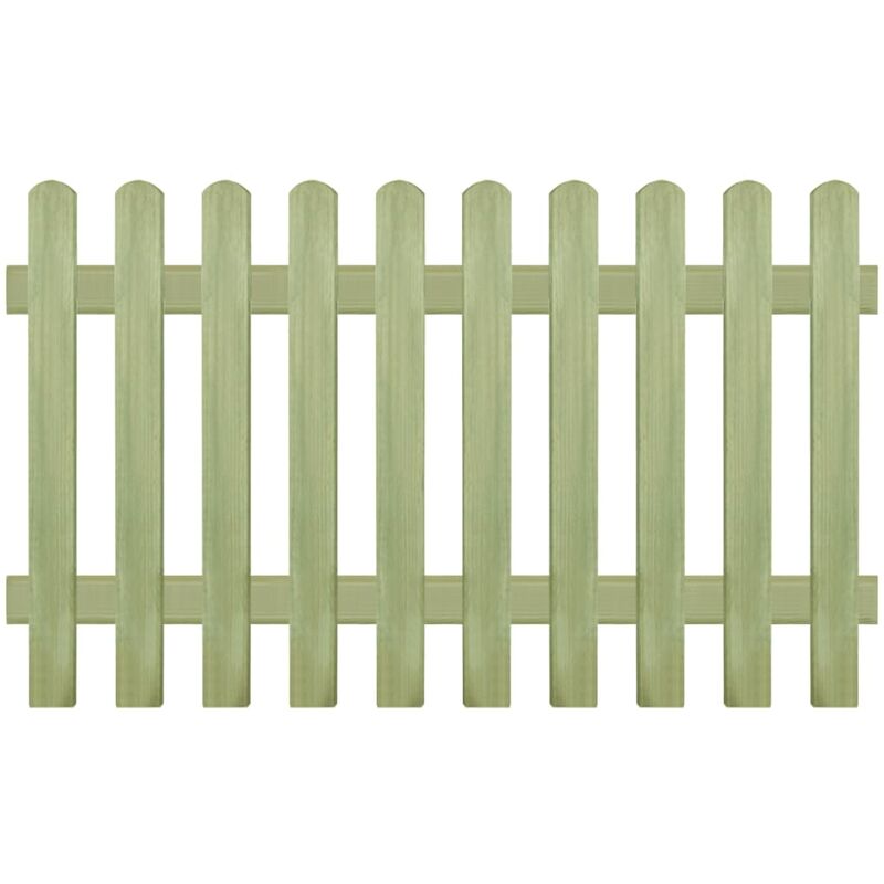 

Valla de madera de pino impregnada 170x100 cm 6/9 cm - Marrón
