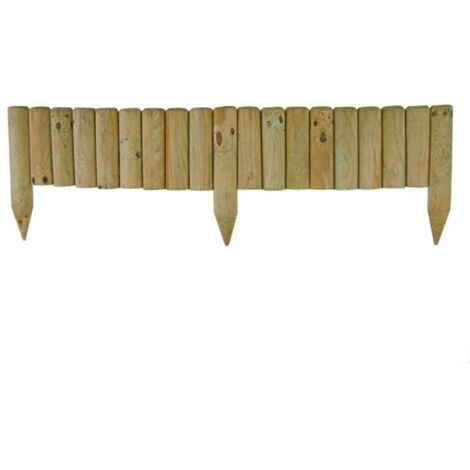 Valla de madera impregnada Rollborder