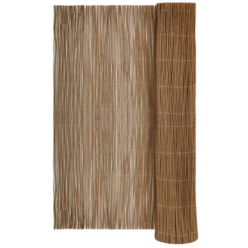 

vidaXL Valla Cañizo de Sauce 500x120 cm - Marrón