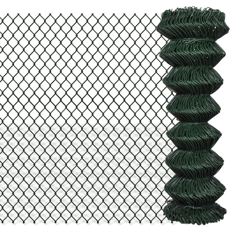 

Valla de tela metálica acero verde 1,25x25 m - Verde