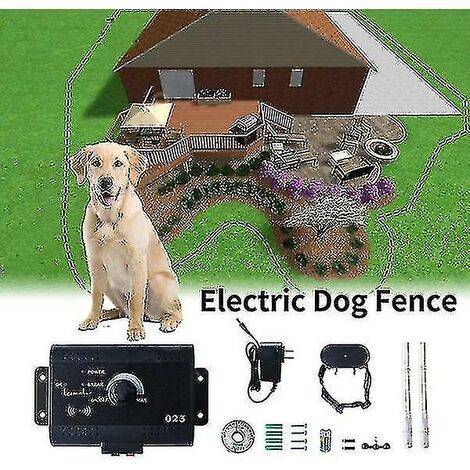 Valla impermeable eléctrica para perros con collar de entrenamiento/valla eléctrica invisible para perros
