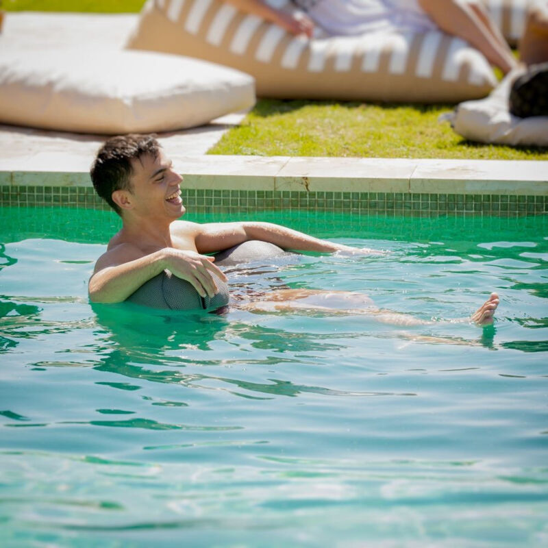Puff Flotador Para Piscina Marino