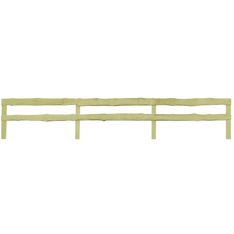 

Vallas de jardin 2 travesanos 3 uds madera pino 510x90 cm