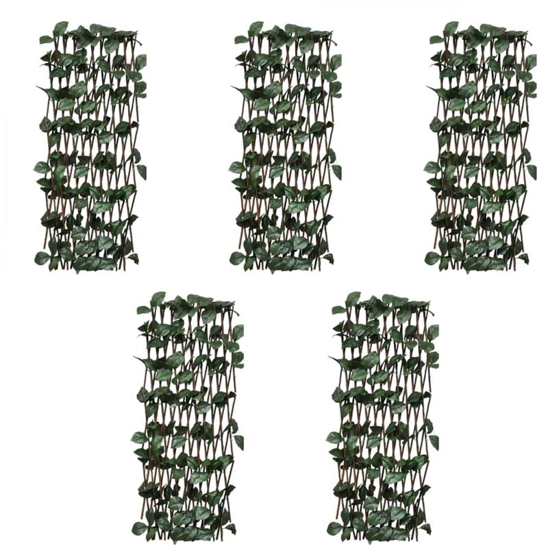 

Vallas enrejadas de sauce 5 uds hojas artificiales 180x120 cm