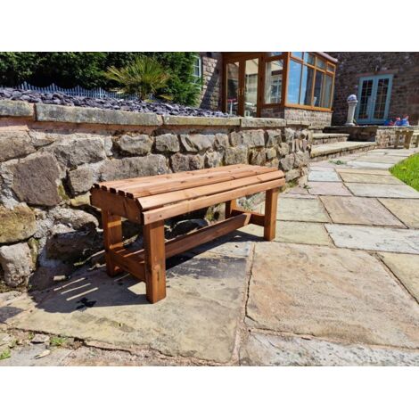 Valley Wooden Backless Garden Bench