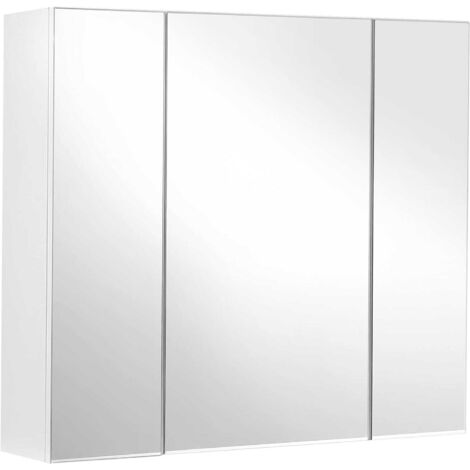 Valora Mobile Bagno Sospeso 3 Ante Specchio Bianco