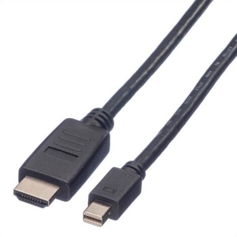 Valore 11.99.5792 adattatore cavo video 3 m Mini DisplayPort Nero - Adattatori cavo video (3 m, Mini DisplayPort, Maschio, Maschio, Destra, Destra)