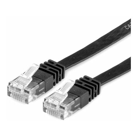 Valore cavo ethernet cat6 utp piatto nero 0,5 m