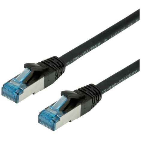 Valore cavo ethernet cat6a s/ftp pimf cu nero 5m