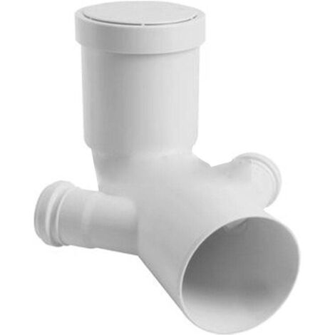 VALSIR Curva scarico BIANCA WC prolungata Doppio attacco 110/40