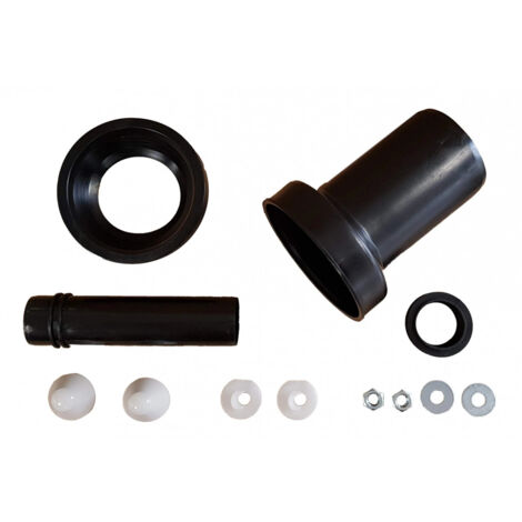 Valsir – Kit manchon cuvette suspendue – Joint étanche – Cache inclus – Raccord en PVC pour installation facile – Compatible avec systèmes d'évacuation