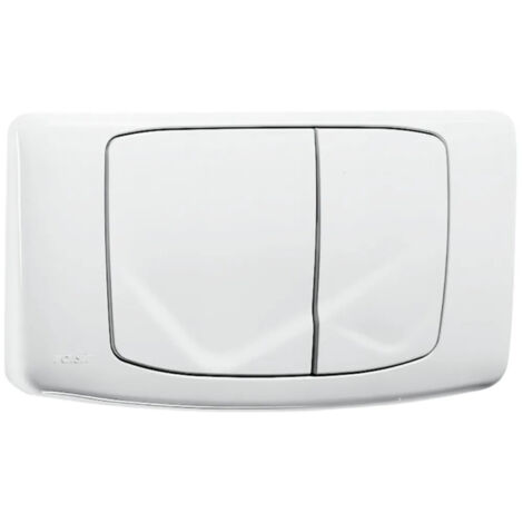 Valsir – Plaque de commande WC encastré double volume mécanique – ABS blanc – Dimensions 330x195x30mm – Compatible modèles RIOS et ANGEL