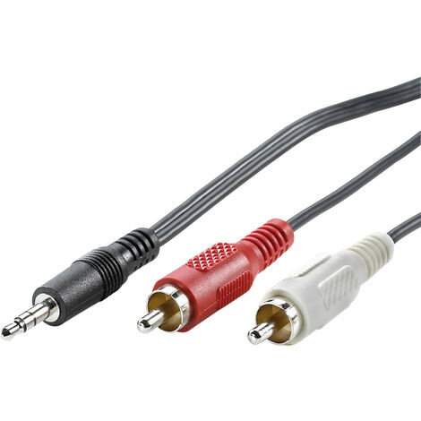 Value 11.99.4341 Klinke Audio Anschlusskabel [1x Klinkenstecker 3.5 mm - 2x Cinch-Stecker] 1.50 m Sc
