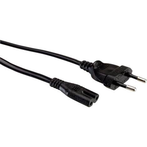 Value 19.99.2096 Strom Netzkabel  Schwarz 1.80 m