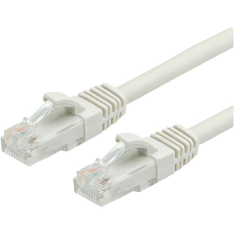 Value 21.99.0203 RJ45 Netzwerkkabel, Patchkabel CAT 6 U/UTP 3.00 m Grau  1 St.