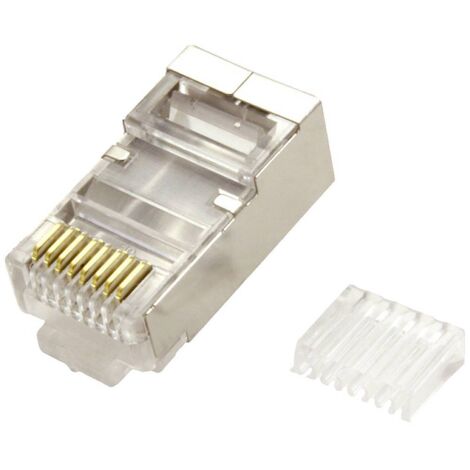 Value 21.99.3065 MODULE modulaire VALUE blindé, cat. 6/6A, 100 pièces 21.99.3065 mâle, droit transpa