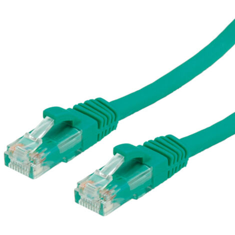 Value cat6a utp cu ethernet cable green 1m