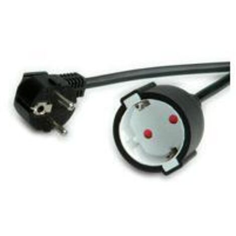 Value Cavo elettrico nero 10 metri 230V 16A maschio femmina