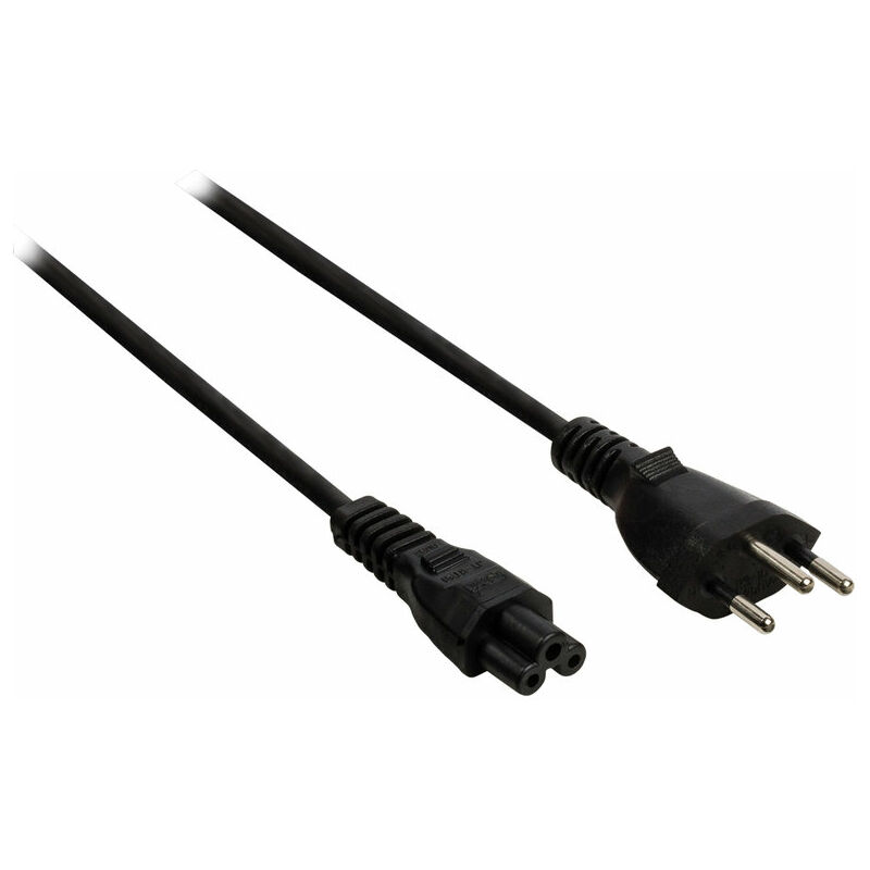 

Valueline Cable de alimentación con enchufe suizo macho - IEC-320-C5 de 5 metros de largo, negro