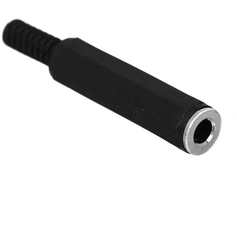 

Conector audio jack hembra 6.35 mm mono Negro
