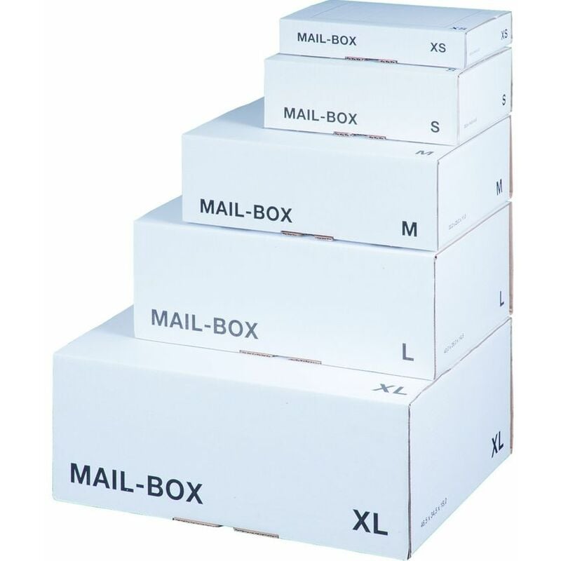 Zoro Select - Valuex Mailing Box Small 240 x 180 x 80mm White, Pack of 20