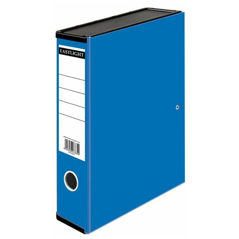Valuex ValueX Box File Pape on Boad Foolscap 70mm Capacity 75mm Spine Width Clip - Blue