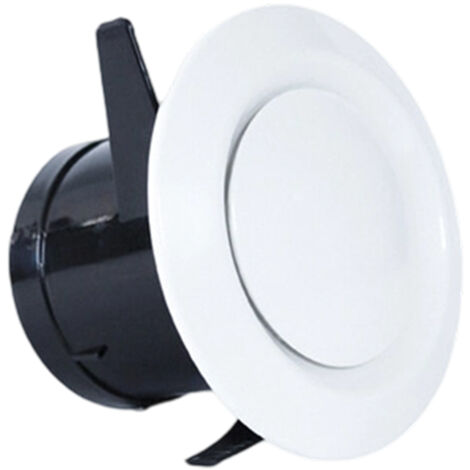 Valve à disque blanche de 75 mm, couvercle de ventilation réglable en ABS au plafond ou au mur, grille d'aération ronde pour ventilateur d'extraction, ventilateur de tuyau
