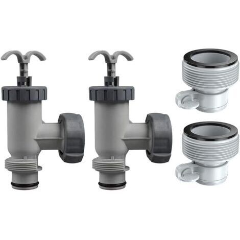 Valve à piston pour pompe de filtration Intex – Remplacement pour modèles 1500, 2500, 4000 gallons – Assemblage facile avec tuyaux 3,8 cm