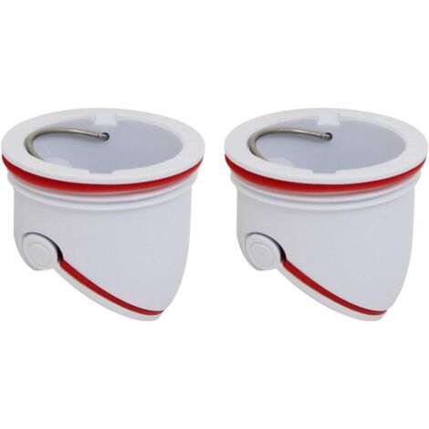 Valve Anti Odeur vanne pour Salle de Bain Siphon Bouchon évacuation de vidange Anti Insecte pour lavabo Baignoire Douche pour Sol Machine à Laver bonde egout clapet Anti refoulement (2pcs 41mm)